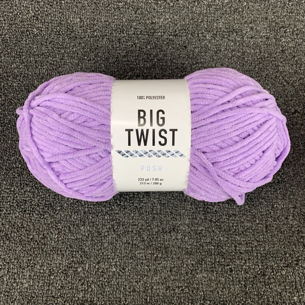 Big Twist Posh Ube Milk Tea Yarn Polyester Bulky Weight#5 7.05oz/223yds